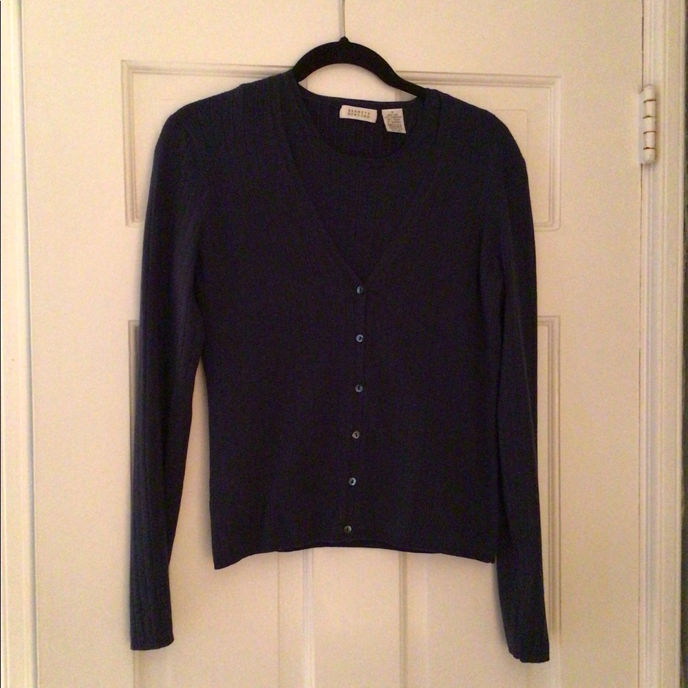 Barneys New York Deep Blue sweater set